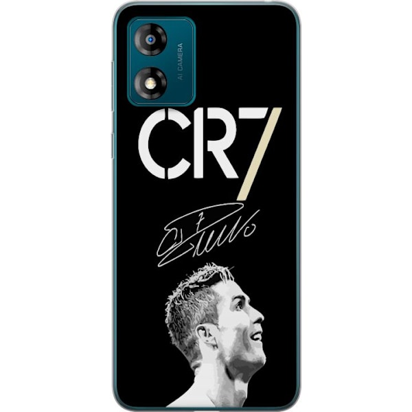 Motorola Moto E13 Gennemsigtig cover CR7 Ronaldo