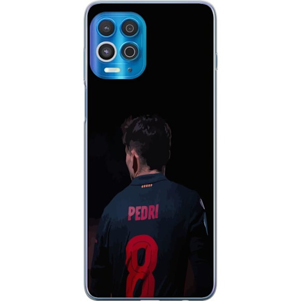 Motorola Edge S Läpinäkyvä kuori Pedri FC Barcelona Jalkapa
