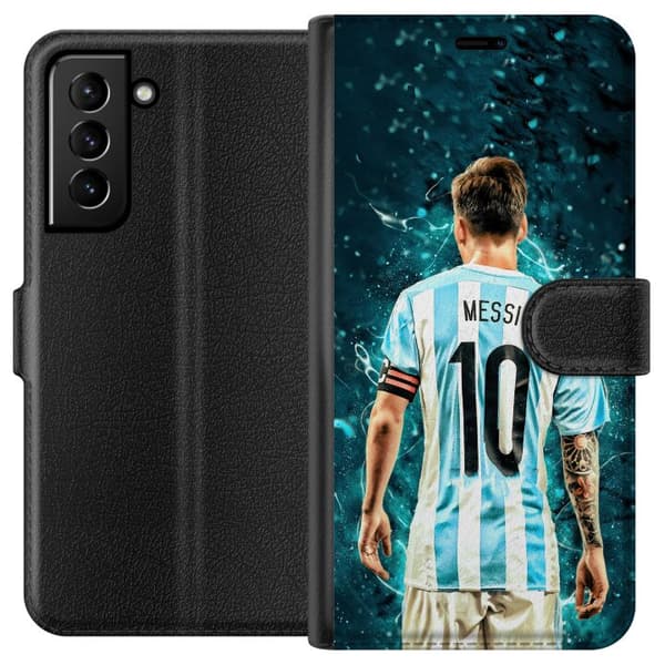 Kompatibelt Plånboksfodral till Samsung Galaxy S21+ 5G Messi