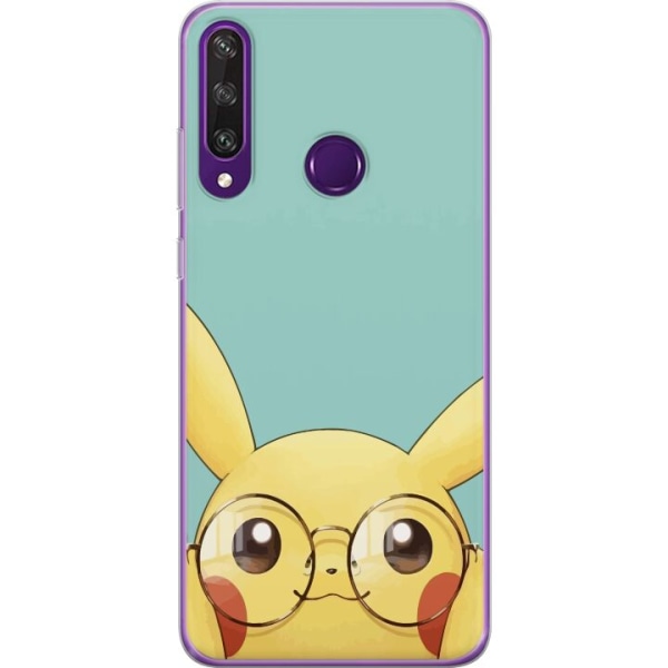 Huawei Y6p Läpinäkyvä kuori Pikachu lasit