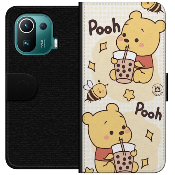 Xiaomi Mi 11 Pro Lompakkokotelo Nalle Pooh - klassinen karhumotiivi uudessa tulkinnassa