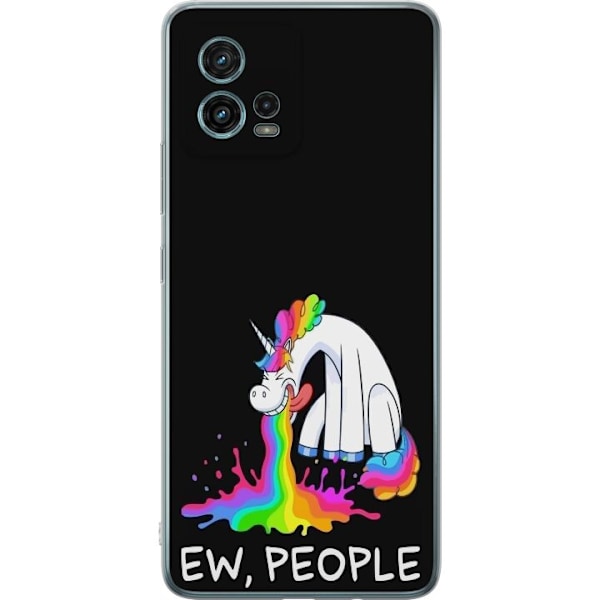 Motorola Moto G72 Genomskinligt Skal EW People Unicorn