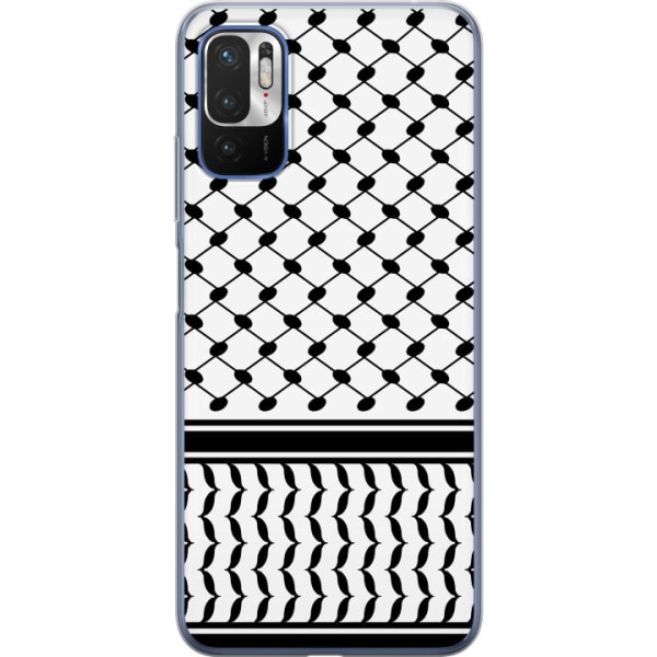 Xiaomi Redmi Note 10 5G Gennemsigtig cover Keffiyeh mønster