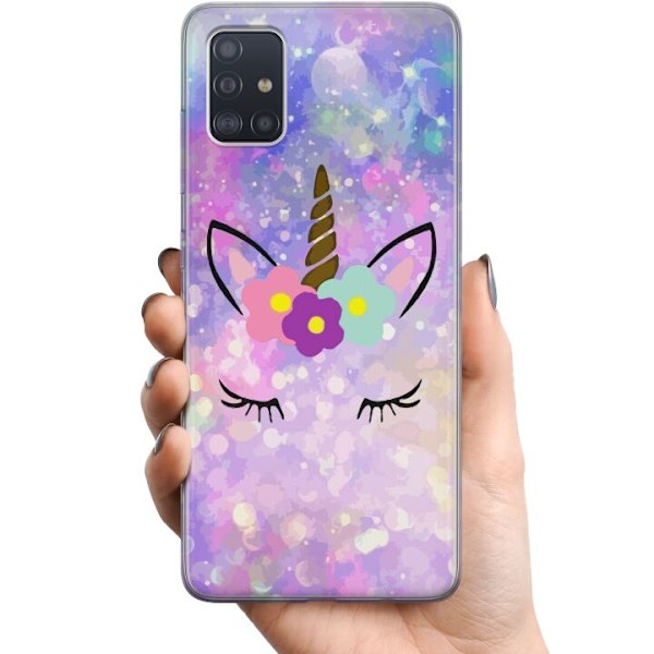Samsung Galaxy A51 TPU Mobilskal Enhörning