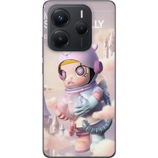 Xiaomi Redmi Note 14 Gjennomsiktig deksel Mega Space Molly Car