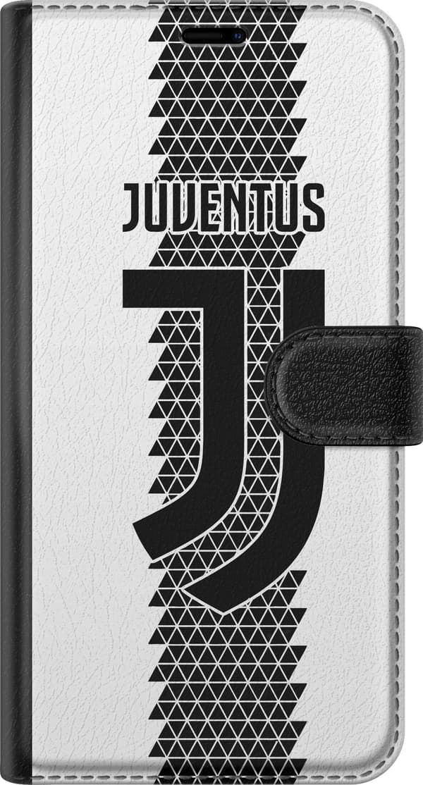 Yhteensopiva Lompakkokotelo Apple iPhone 12 Mustavalkoinen jalkapalloinspiroitunut grafiikka, jossa on geometrinen kolmioaihe musta
