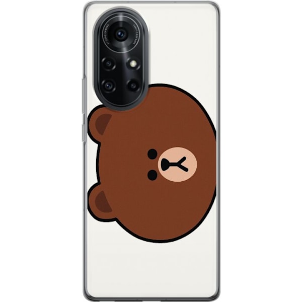 Huawei nova 8 Pro Gennemsigtig cover line friends brown