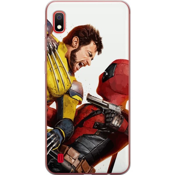 Samsung Galaxy A10 Läpinäkyvä kuori Deadpool & Wolverine