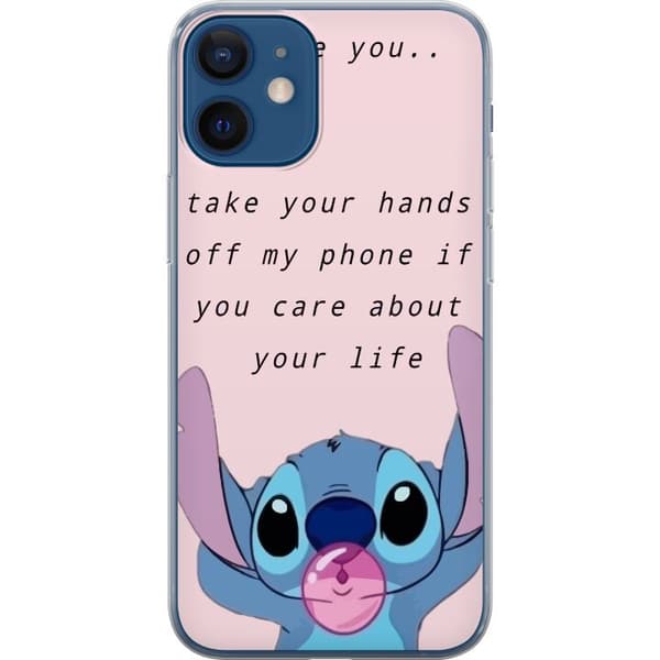 Kompatibelt Mobilskal till Apple iPhone 12 mini Stitch Lycka till