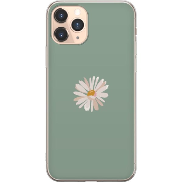 Apple iPhone 11 Pro Läpinäkyvä kuori Vihreä Minimalikukka