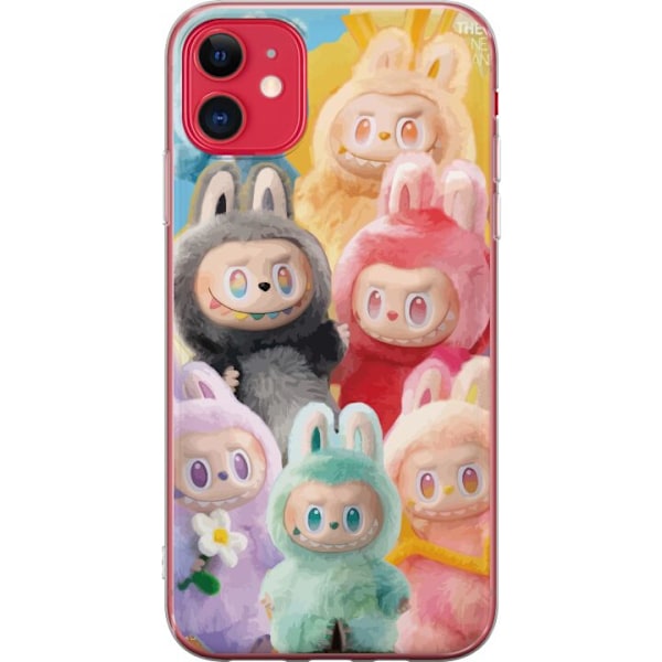 Apple iPhone 11 Genomskinligt Skal Labubu Sketch Style – Han