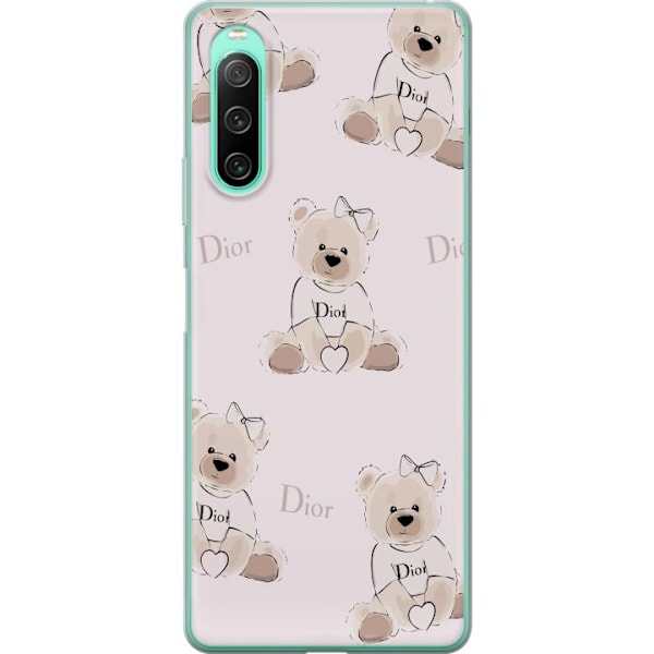 Sony Xperia 10 IV Läpinäkyvä kuori Teddy Dior Vibes - ylell