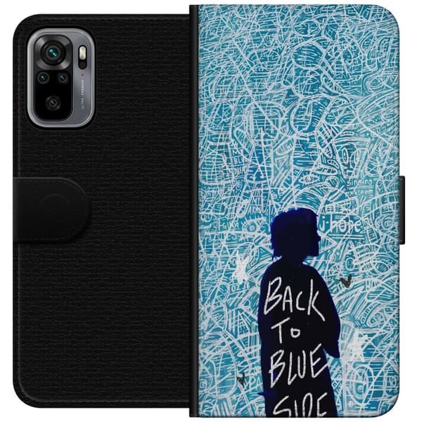 Kompatibelt Lommeboketui til Xiaomi Redmi Note 10S Back To Blue Side turkis