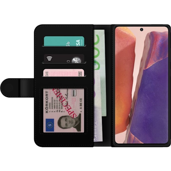Samsung Galaxy Note20 Lommeboketui Hvit marmor