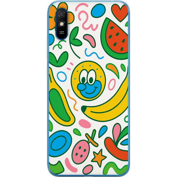 Xiaomi Redmi 9A Genomskinligt Skal Butterfly Veil