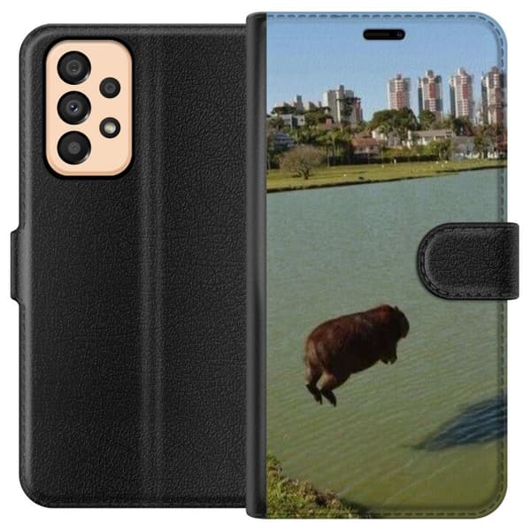 Kompatibelt Plånboksfodral till Samsung Galaxy A33 5G Capybara