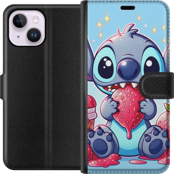 Yhteensopiva Lompakkokotelo Apple iPhone 14 Plus Strawberry Stitch
