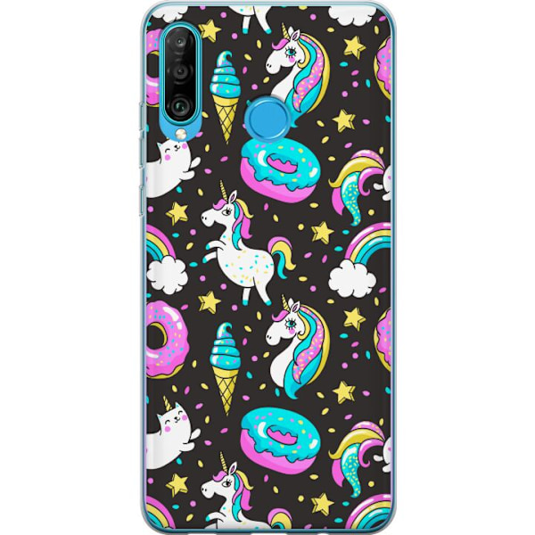 Huawei P30 lite Skal / Mobilskal - Unicorn