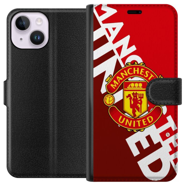 Apple iPhone 14 Lompakkokotelo Manchester United FC