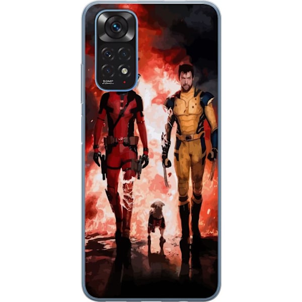 Xiaomi Redmi Note 11S Gennemsigtig cover Wolverine Deadpool