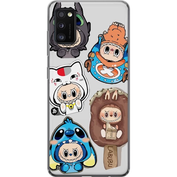 Samsung Galaxy A41 Gennemsigtig cover Labubu figur samling - P
