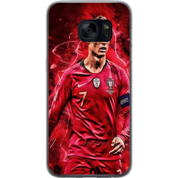Samsung Galaxy S7 Läpinäkyvä kuori Ronaldon Taidot - CR7 Su
