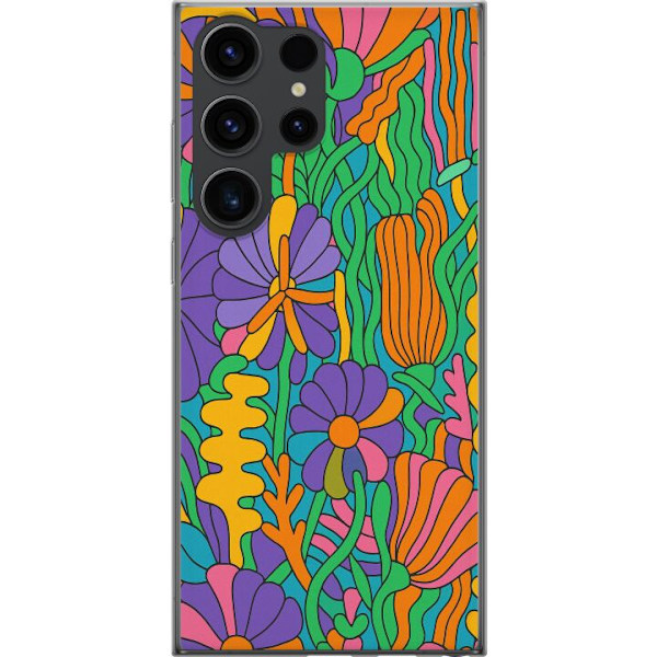 Samsung Galaxy S24 Ultra Gennemsigtig cover Farveeksplosion
