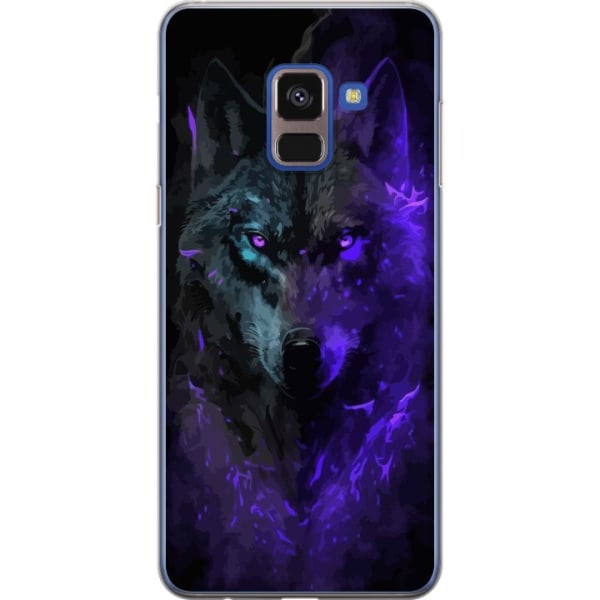 Samsung Galaxy A8 (2018) Läpinäkyvä kuori Susihukka Violett