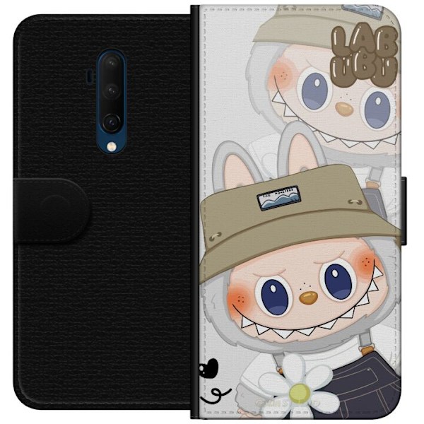 OnePlus 7T Pro Tegnebogsetui Labubu Minimal Mood - Enkel og stilren monsterdesign