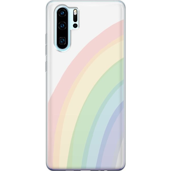 Huawei P30 Pro Gjennomsiktig deksel Regnbuen