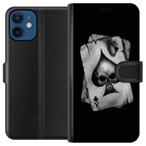 Kompatibelt Plånboksfodral till Apple iPhone 12 Döskalle Kortlek