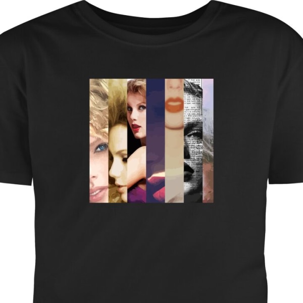 T-Shirt Taylor Swift musta XL