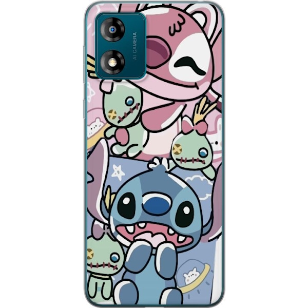 Motorola Moto E13 Genomskinligt Skal Stitch