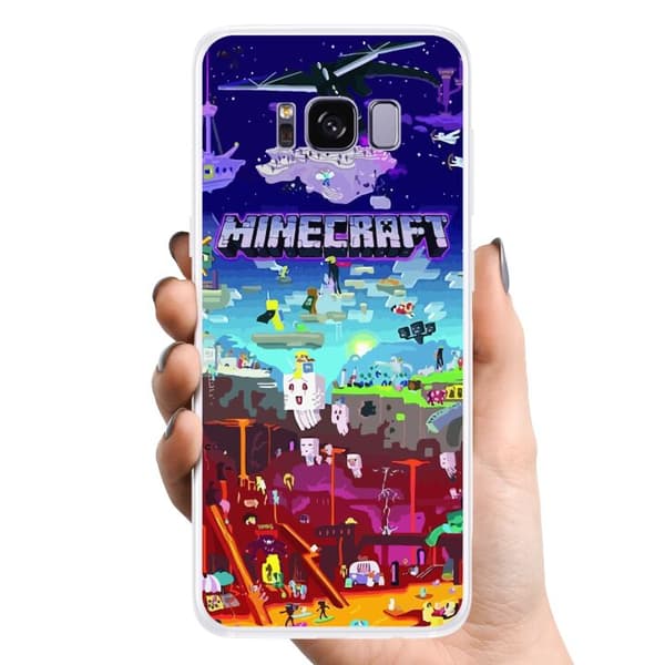 Kompatibelt Mobildeksel til Samsung Galaxy S8 MineCraft