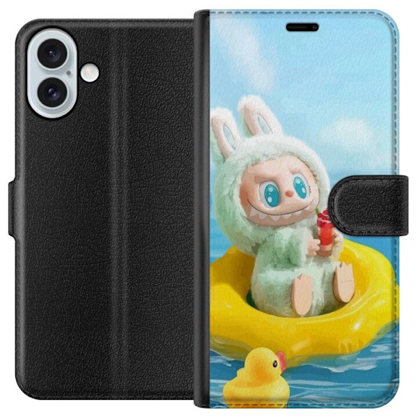 Apple iPhone 16 Plus Tegnebogsetui Labubu Macaron-serie