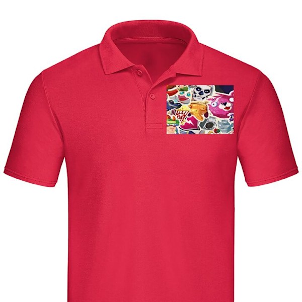 Poloshirt til Voksen | Elegant Poloshirt Fortnite Rød X-Large