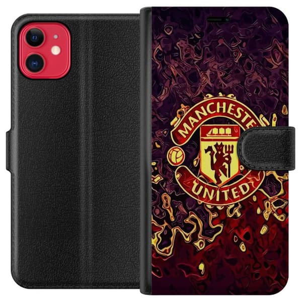 Kompatibel Tegnebogsetui til Apple iPhone 11 Manchester United
