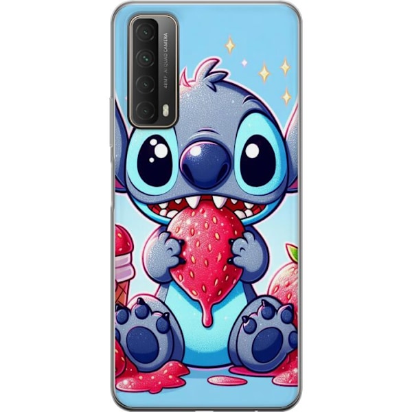 Huawei P smart 2021 Gennemsigtig cover  Stitch jordbær