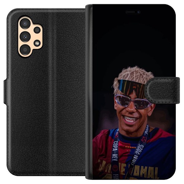 Samsung Galaxy A13 Plånboksfodral Lamine Yamal mobilskal i stilren sportdesign