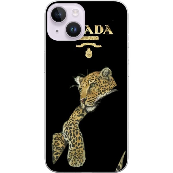 Apple iPhone 15 Plus Läpinäkyvä kuori Prada Leopard