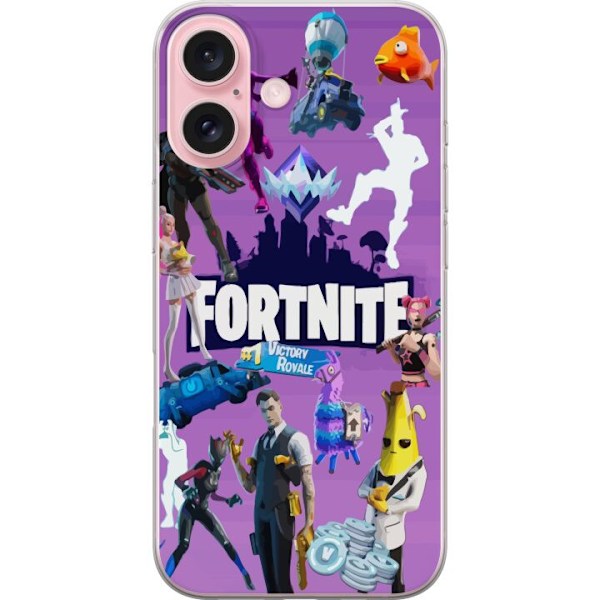 Apple iPhone 16 Gjennomsiktig deksel Fortnite