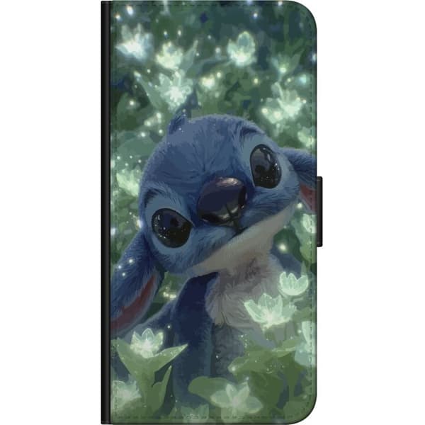 Kompatibel Tegnebogsetui til OnePlus 9 Pro Stitch med blomst kawaii Disney-alien blå