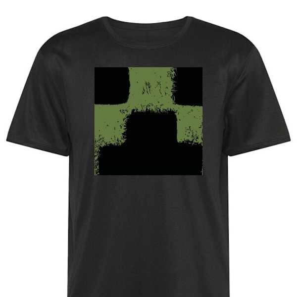 Trænings T-shirt | Sport T-shirt til Voksen A Minecraft Movie sort Medium