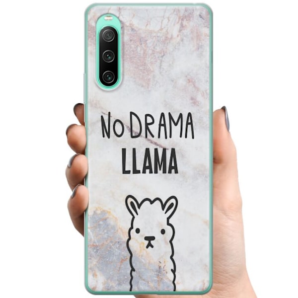 Sony Xperia 10 IV TPU Mobilskal Llama Marble