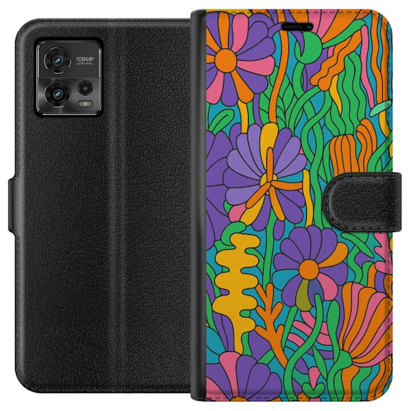 Motorola Moto G72 Lompakkokotelo Värien räjähdys