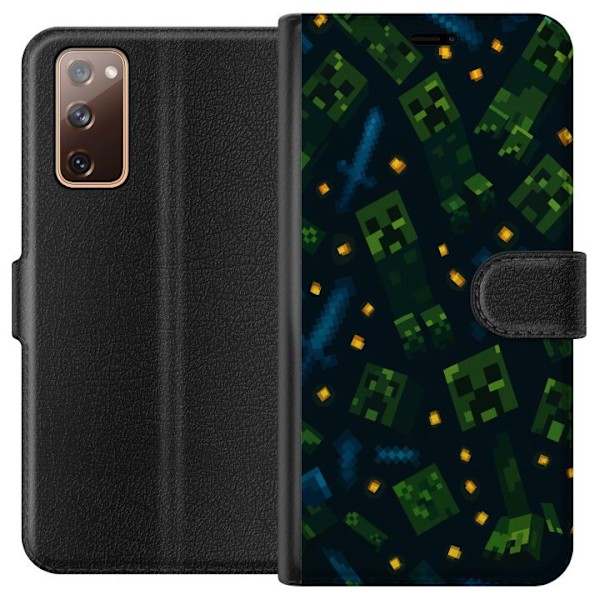Samsung Galaxy S20 FE Plånboksfodral Minecraft Dungeons Mob