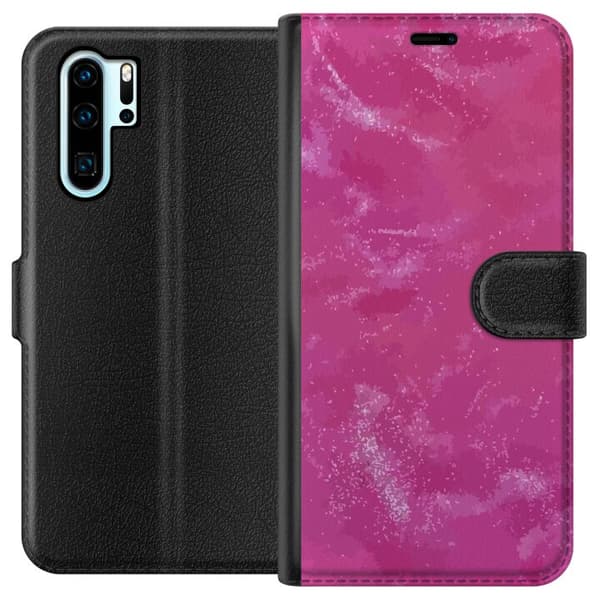 Kompatibelt Lommeboketui til Huawei P30 Pro rosa