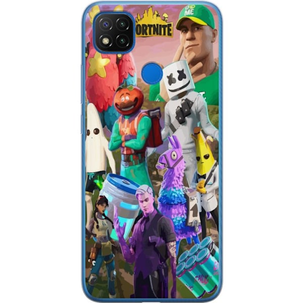 Xiaomi Redmi 9C Läpinäkyvä kuori Fortnite