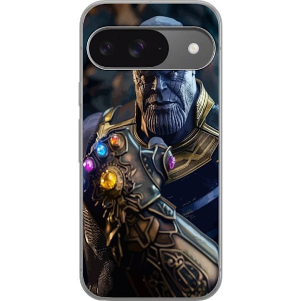 Google Pixel 9 Genomskinligt Skal Thanos Marvel