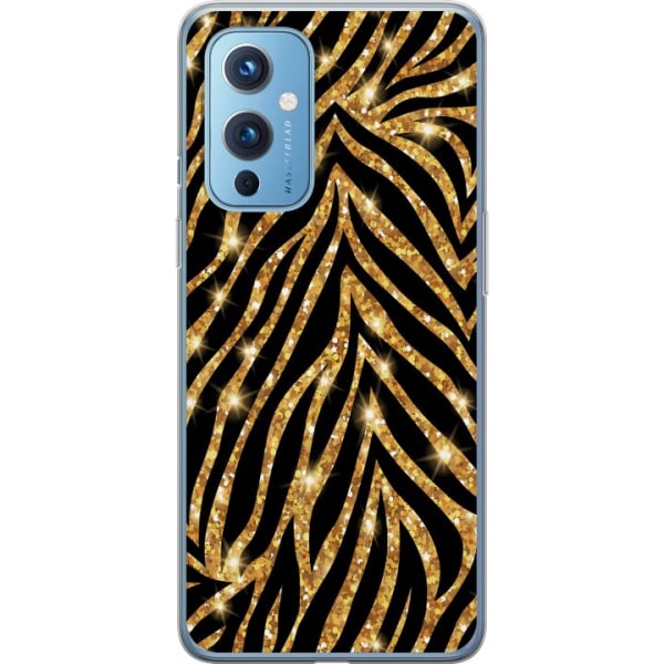 OnePlus 9 Cover / Mobilcover - Guld & Glitter